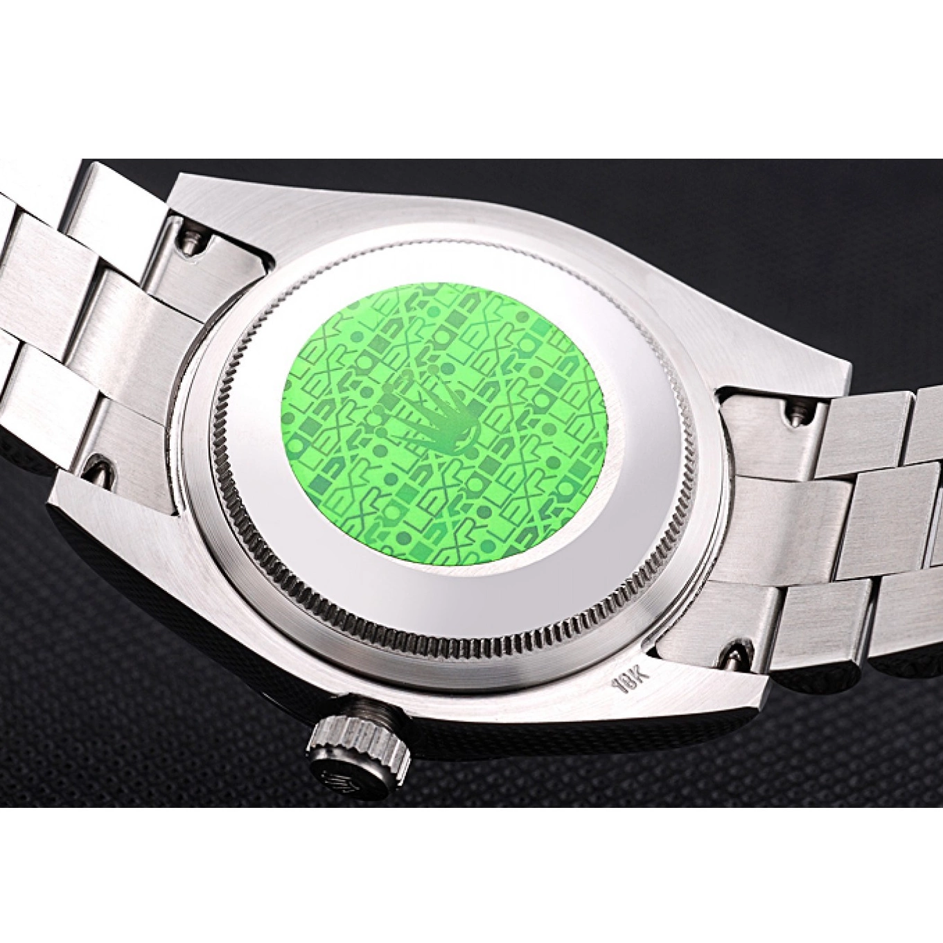 MiroTime 0716 Rolex Day-Date Polished Stainless Steel Silver Dial